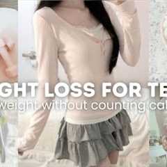How to Lose Weight and Belly fat as a Teen 💗 No Dieting, Just Habits!